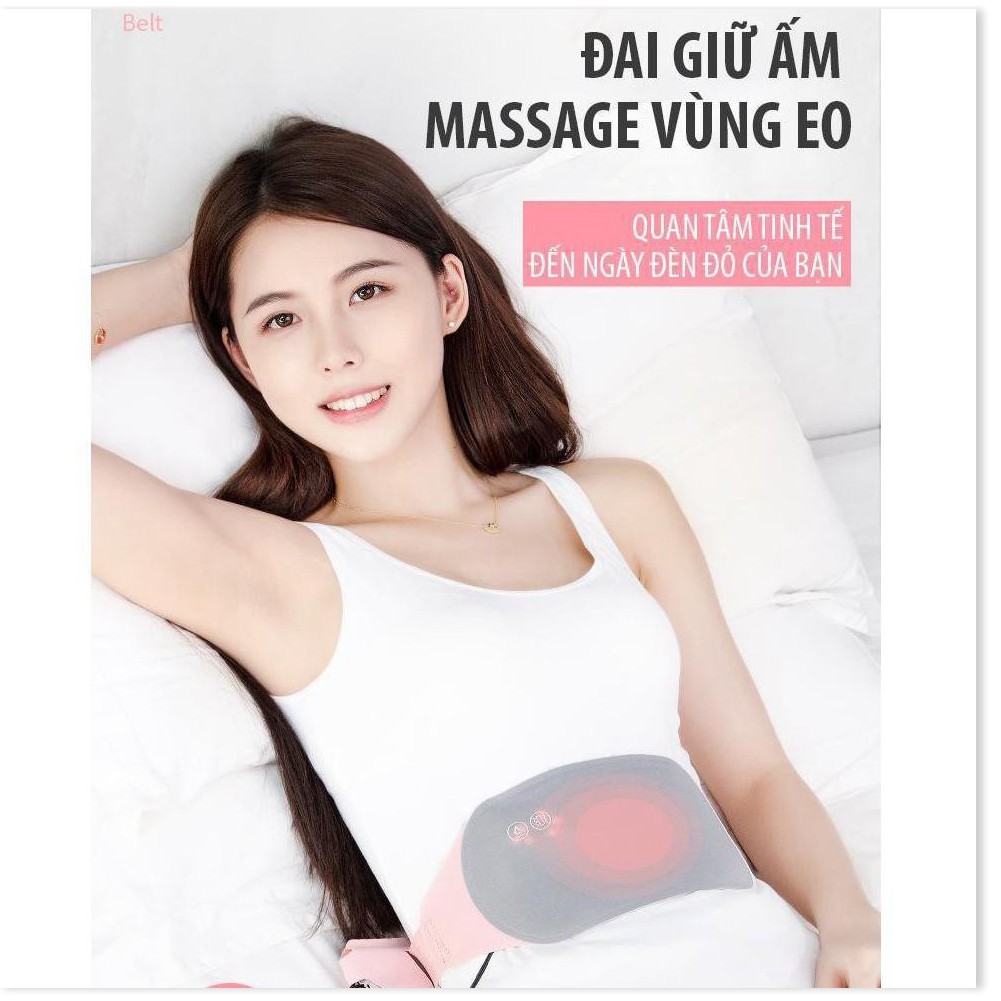 Đai Massage Quấn Bụng Kiêm Chức Năng Sưởi Ấm pin sạc 5000mAh