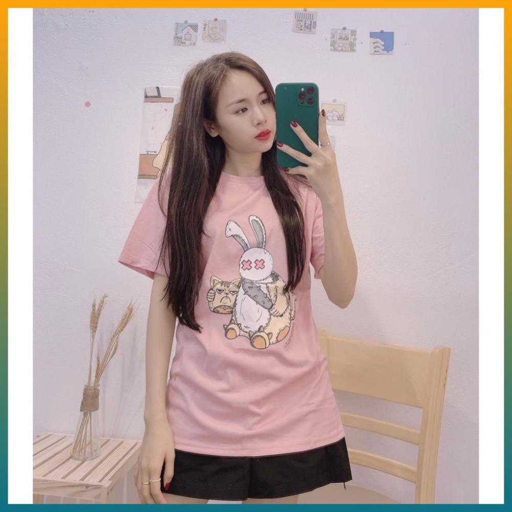 Áo Phông Nữ , Áo Thun Nữ Hình Thỏ Freesize 100% cotton Hàng Qc Loiạ1 | BigBuy360 - bigbuy360.vn
