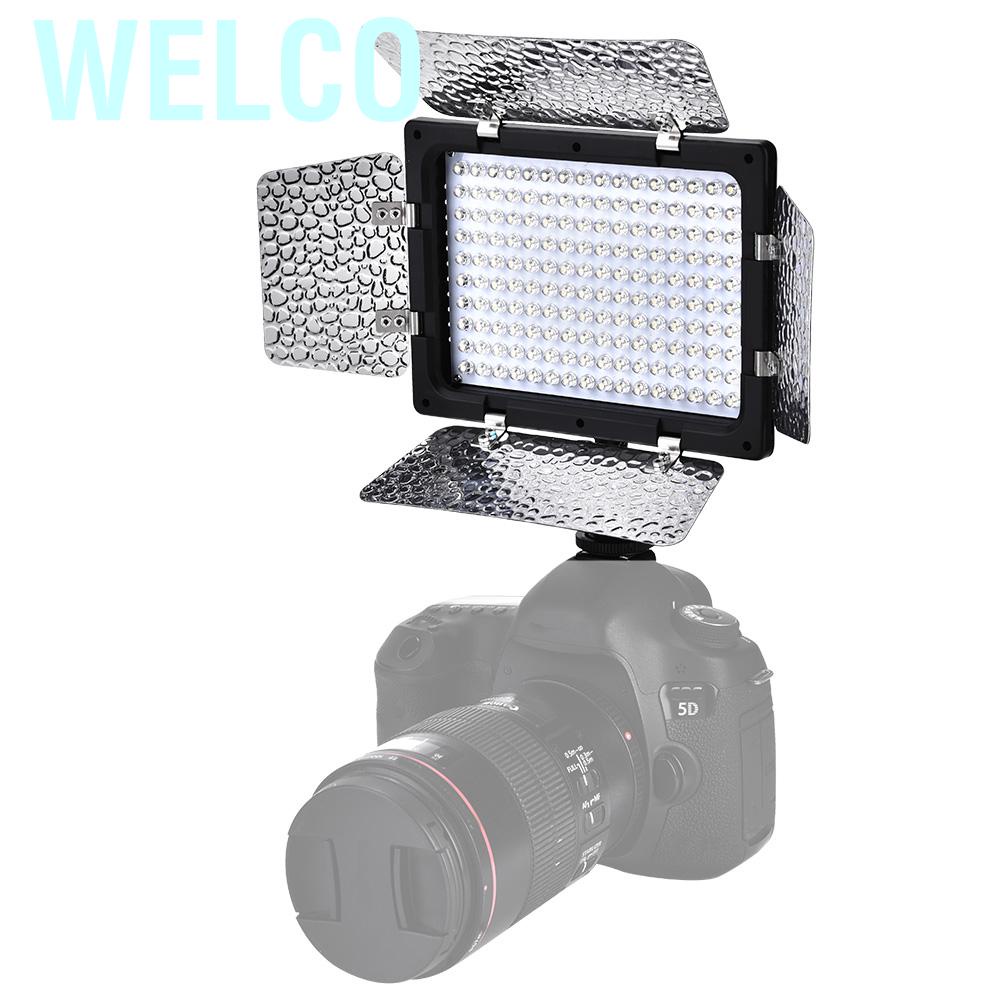 Bộ đèn LED w160 6000K chuyên nghiệp cho máy ảnh DSLR