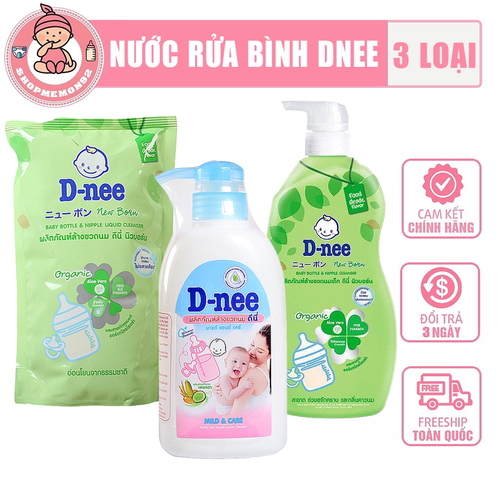 [Có tem ĐẠI Thịnh] Nước rửa bình sữa -Dnee giúp vệ sinh bình sữa dễ dàng an toàn cho bé sử dụng cam kết hàng chính hãng