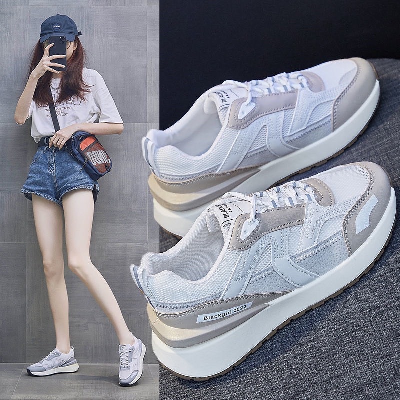 Giày thể thao nữ, sneaker nữ chất đẹp năng động phối viền trẻ trung phong cách