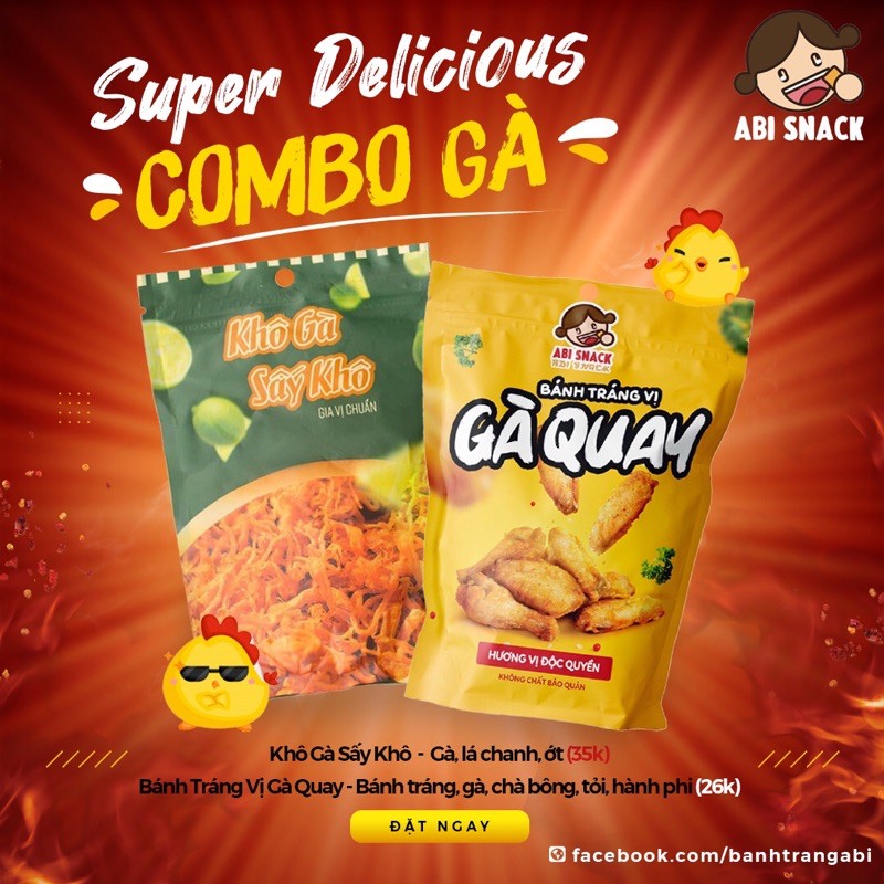 [BÁNH TRÁNG ABI ] COMBO CÁC LOẠI ABI SNACK