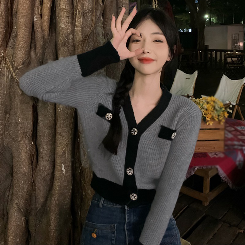 Áo Cardigan Tay Dài Thoáng Khí Phong Cách Hàn Quốc Thời Trang Cho Nữ