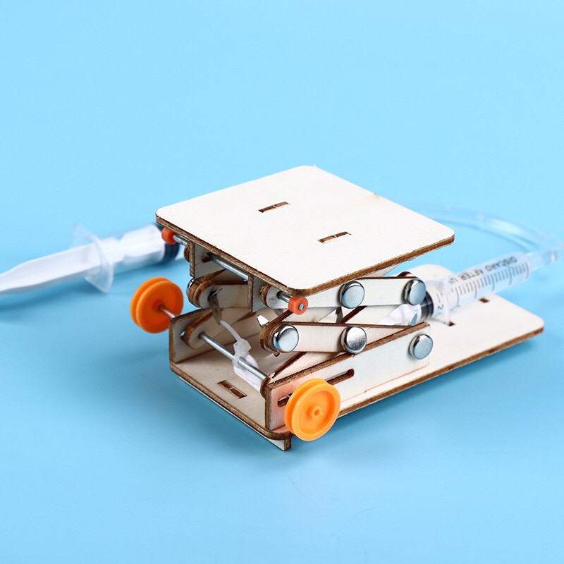 Đồ Chơi Lắp Ghép Bằng Gỗ Thiết Bị Nâng Thủy Lực Theo Phương Pháp Giáo Dục Stem