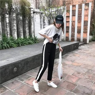 Quần nỉ rót sọc trẻ trung