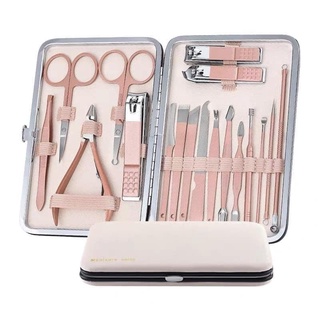 Bộ dụng cụ cắt móng tay 4 món và bộ dụng cụ cắt móng tay 18 món bằng thép không gỉ - bộ bấm móng tay cao cấp
