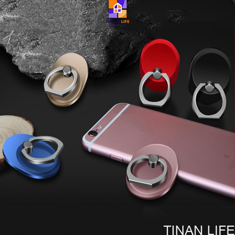 Giá đỡ dạng vòng nhẫn xoay 360°, Giá đỡ điện thoại di động hợp kim sang trọng