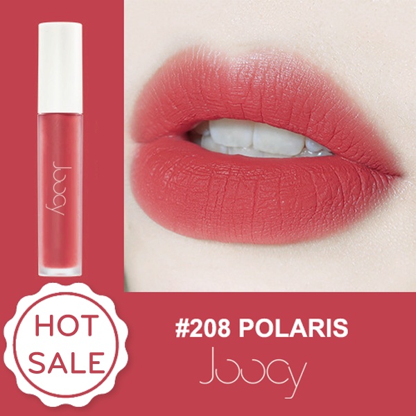 Son Kem Lì JOOCY Thiên Nhiên Mịn Môi, Chất Son Dày, Lâu Trôi Nhiều Màu Thời Trang Cá Tính Không Chì Giãm Môi Thâm