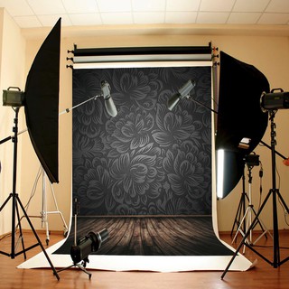 Backdrop Cho Studio Loại Tường Gỗ Đen Độc Đáo Kích Thước 5X7Ft
