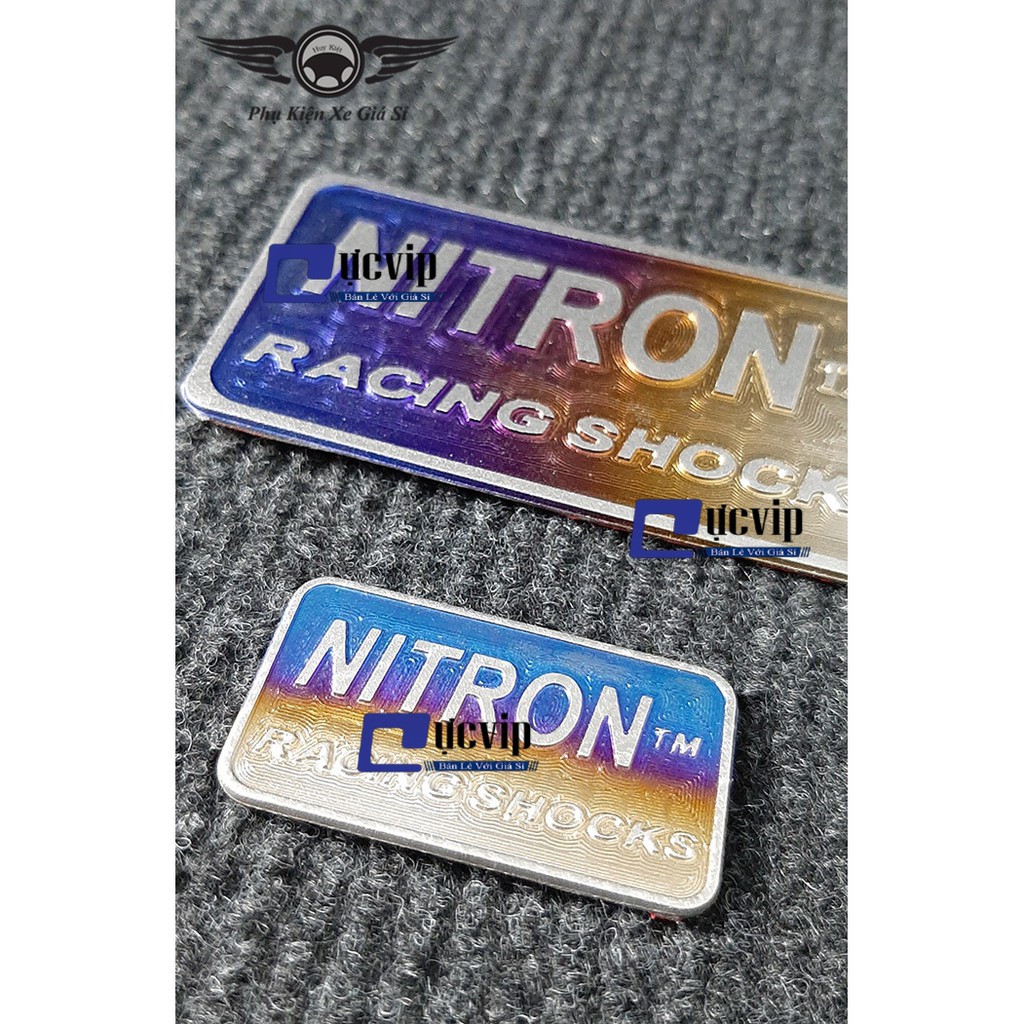 Combo Tem Nitron Lớn Và Chữ Nitron Nhỏ Titan Cao Cấp MS2809