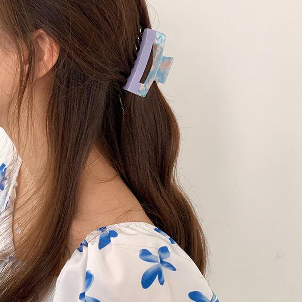 FORBETTER Kẹp TóC Acrylic NhiềU MàU Sang TrọNg ThờI Trang Cho Nữ