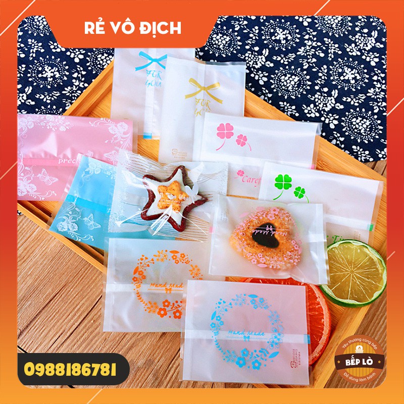 Túi đựng bánh quy 25gr nhiều mẫu mã SIÊU ĐẸP SANG TRỌNG - set 100 túi