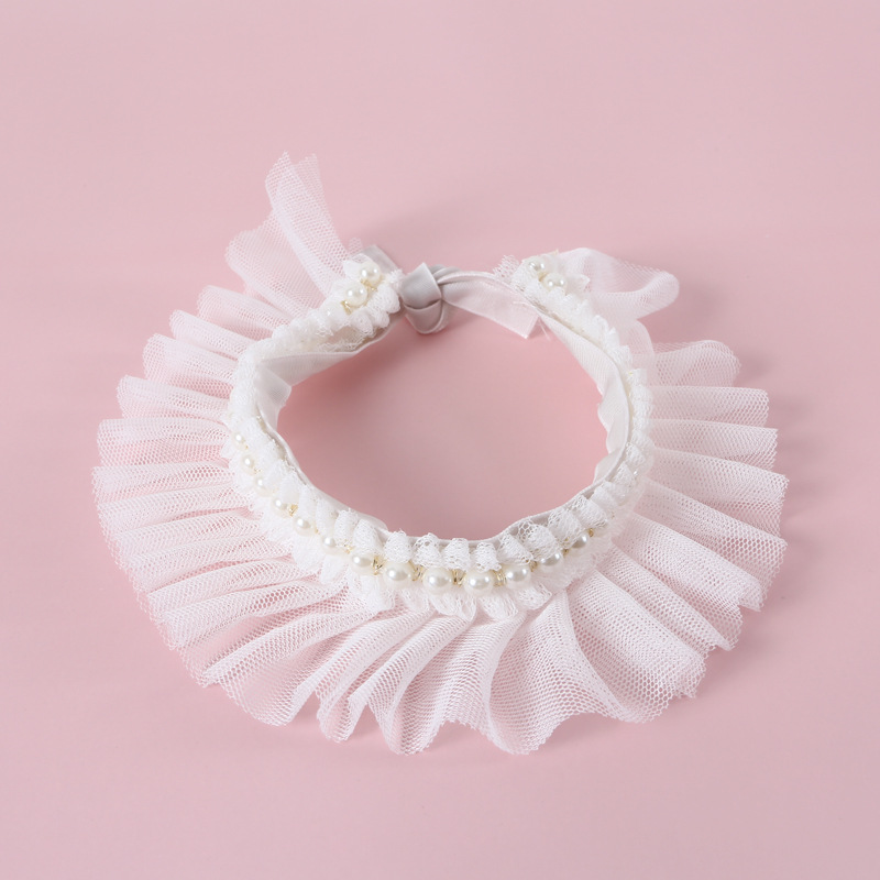 Yếm Đeo Cổ Đính Ngọc Trai Xinh Xắn Dành Cho Thú Cưng