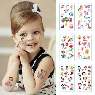 Hình xăm dán tạm thời hình công chúa dễ thương cho bé