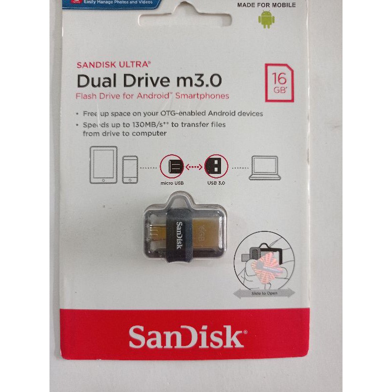 Ổ Cứng Sandisk Otg / Dual Drive 16gb M3.0 Flashdisk