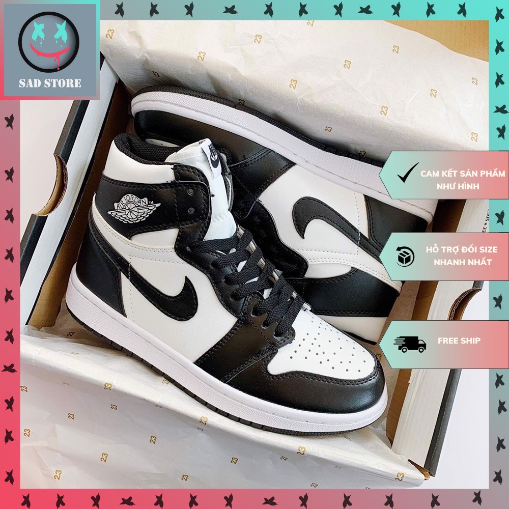 Giày Jordan Cổ Cao Nam Nữ, Giày Sneaker Thể Thao Panda Full Box  Free Ship Toàn Quốc