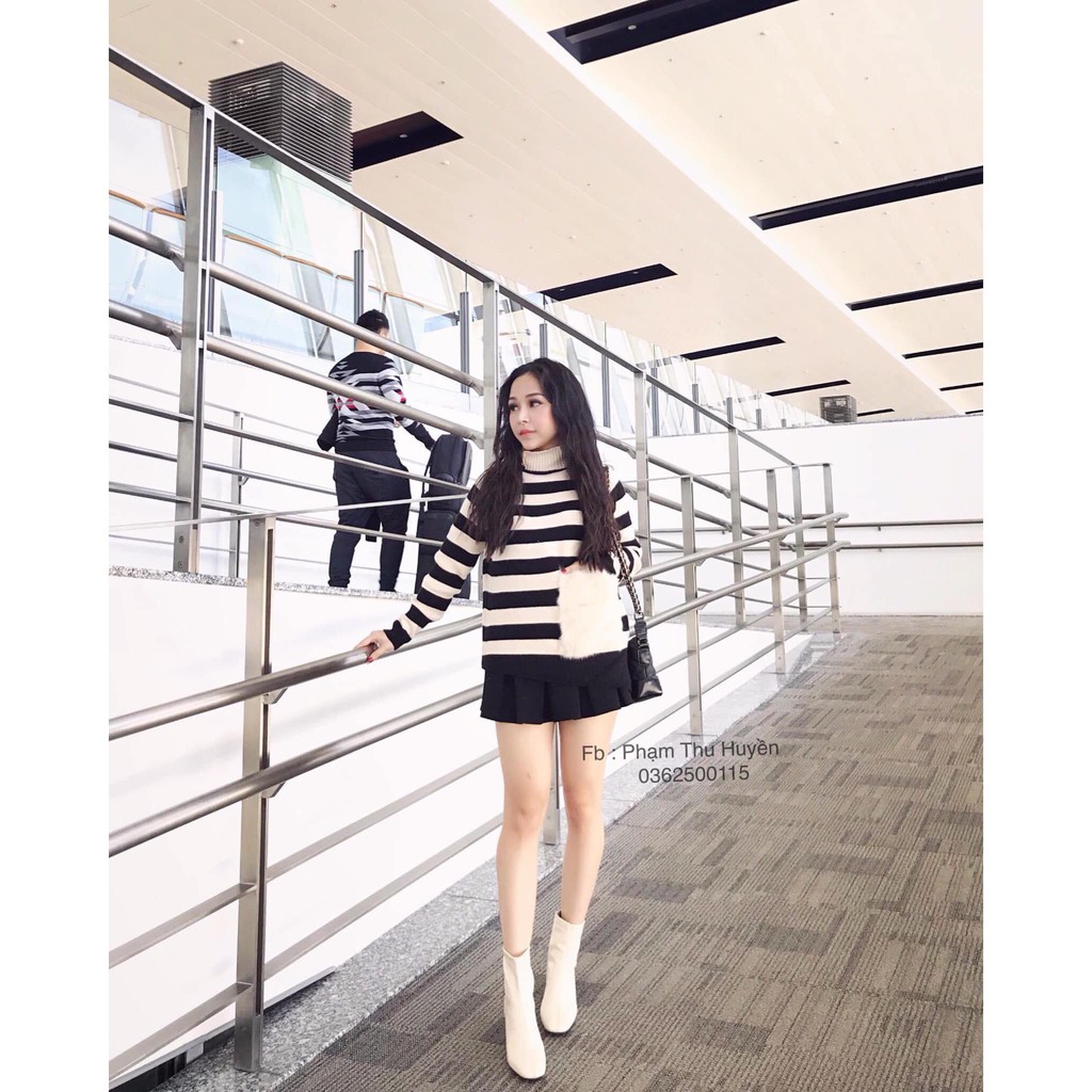 Áo len túi lông cực sang chảnh