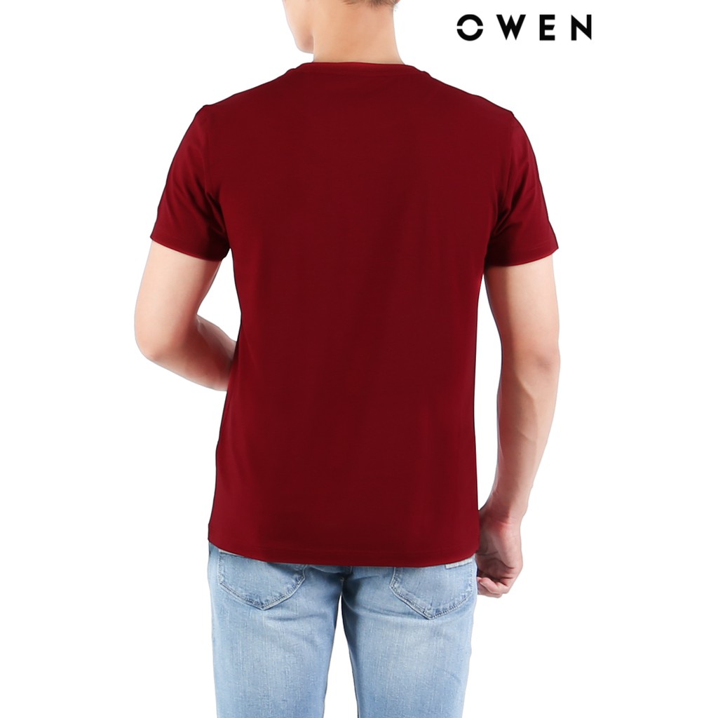 Áo Tshirt ngắn tay Owen Modal Bodyfit màu đỏ - TSN22037