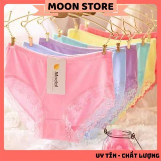 Lố 10 quần lót cotton Modal mã 017 chất siêu mềm thoáng mát