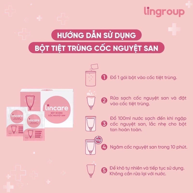 Cốc nguyệt san LINCUP Nhập khẩu từ Mỹ