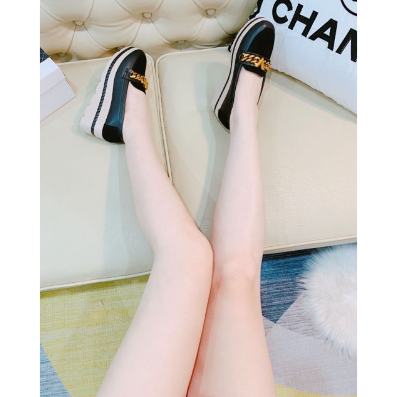 [HÌNH THẬT]Giày Lười  SP Độn Đế 4p Khoá Vàng Da Mềm Êm đẹp Fullbox | BigBuy360 - bigbuy360.vn