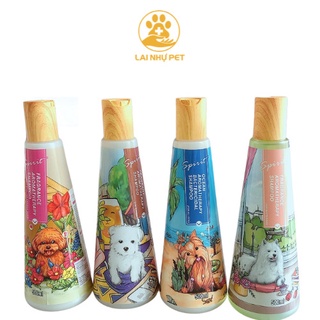 Sữa tắm nước hoa SPIRIT nắp gỗ thơm lâu cho chó - LAI NHỰ PET