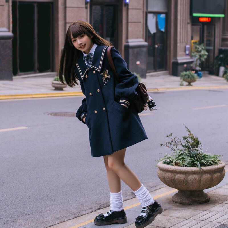 YAS0704-Áo khoác JK dáng dài