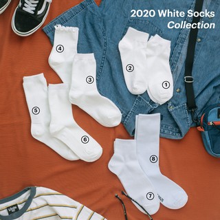 White Socks Collection - Tổng hợp các mẫu tất Trắng Trơn