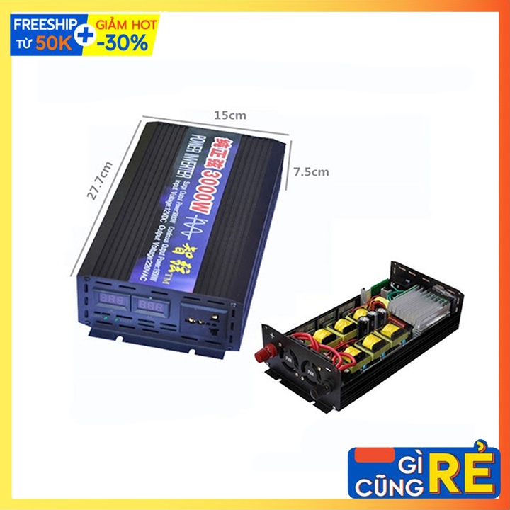 Bộ đổi nguồn Sin Chuẩn 3000W 24V