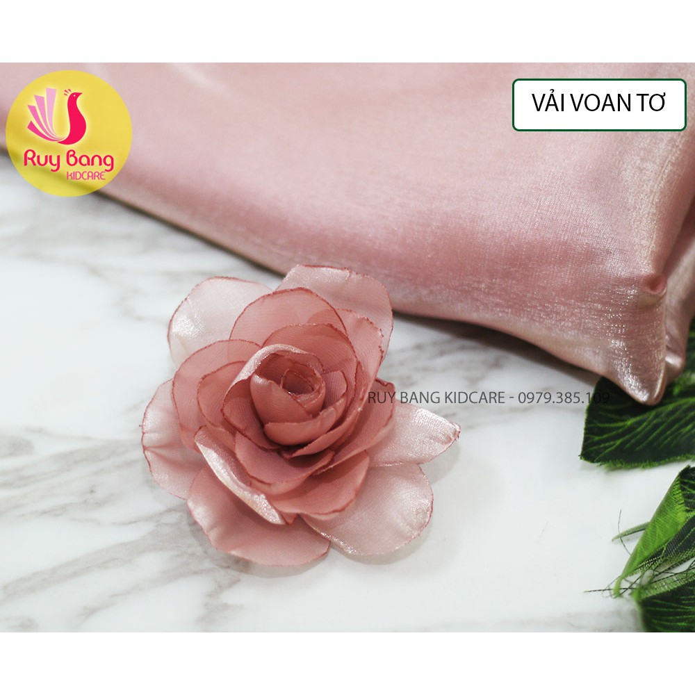 Vải voan tơ - Vải làm hoa handmade ( khổ vải 1m*1.5m)