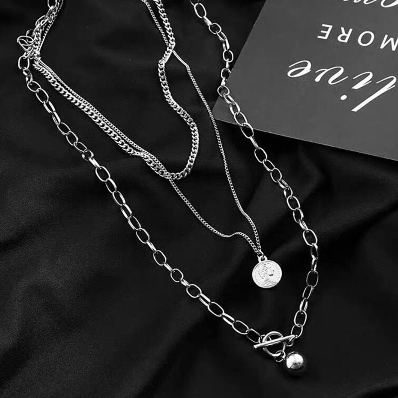 Dây Chuyền Ba Lớp Cá Tính Cho Nam Và Nữ