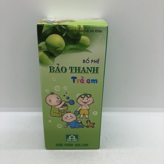 Siro bổ phế Bảo Thanh trẻ em chai 100ml
