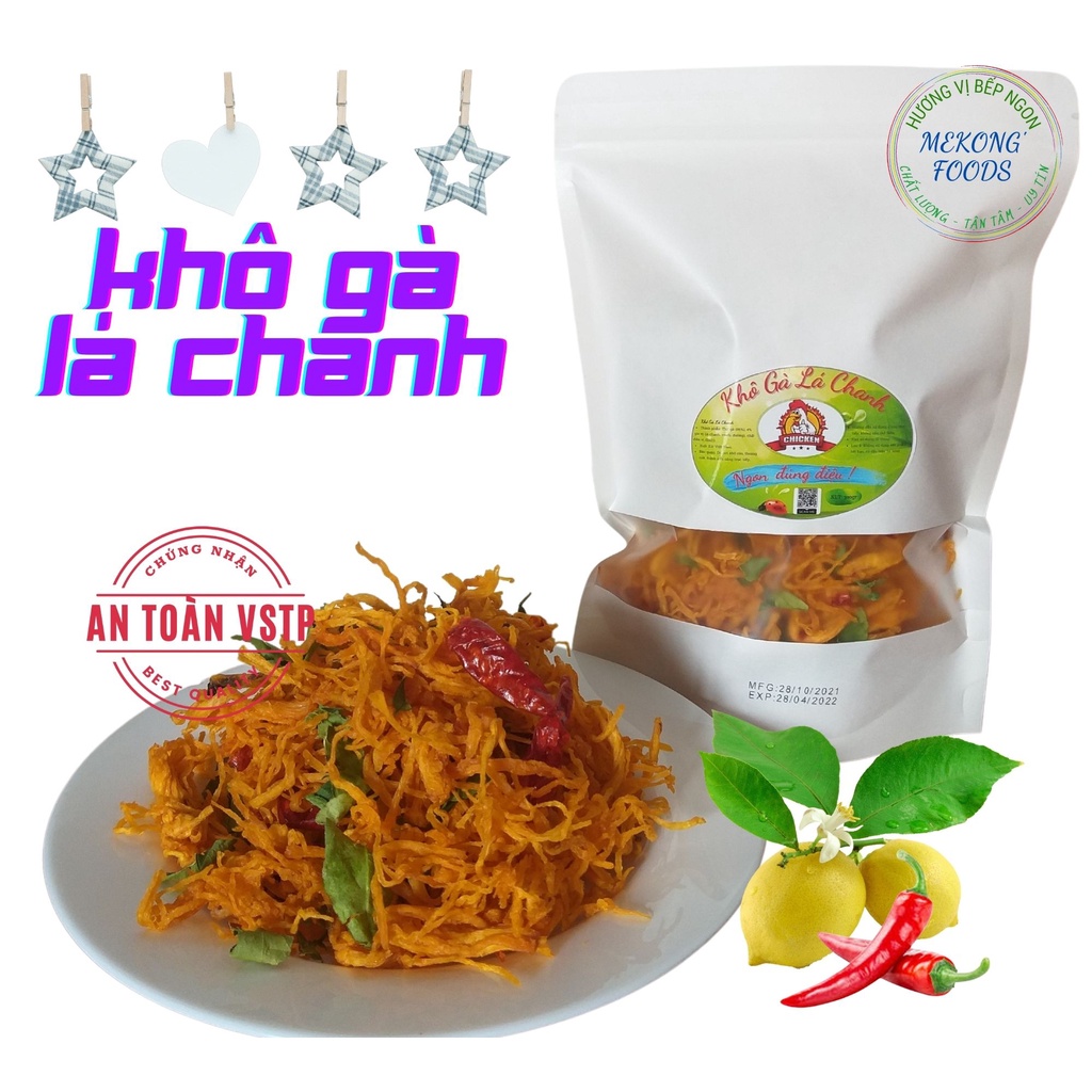 khô gà lá chanh 300g Khô Gà Lá Chanh Dai, Giòn Loại đặc biệt đảm bảo VSANTP | BigBuy360 - bigbuy360.vn