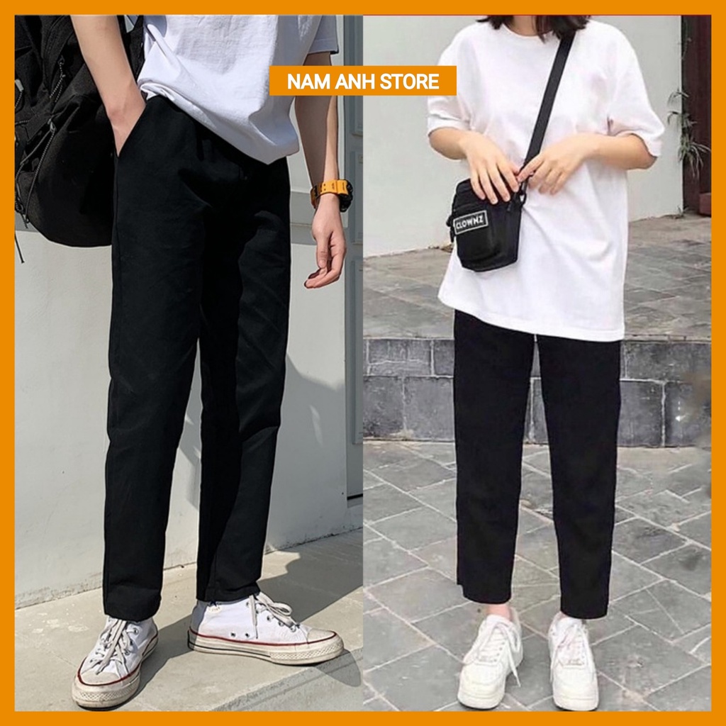 Quần Baggy KaKi Nam Nữ Unisex Basic Ulzzang Phong Cách