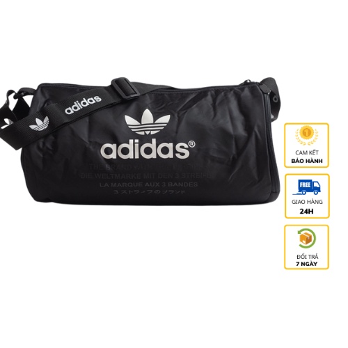 Túi trống thể thao adidas đựng giày dồ tập gym thiết kế đơn giản nhỏ gọn chất vải polyester 100% chống nước cực tốt