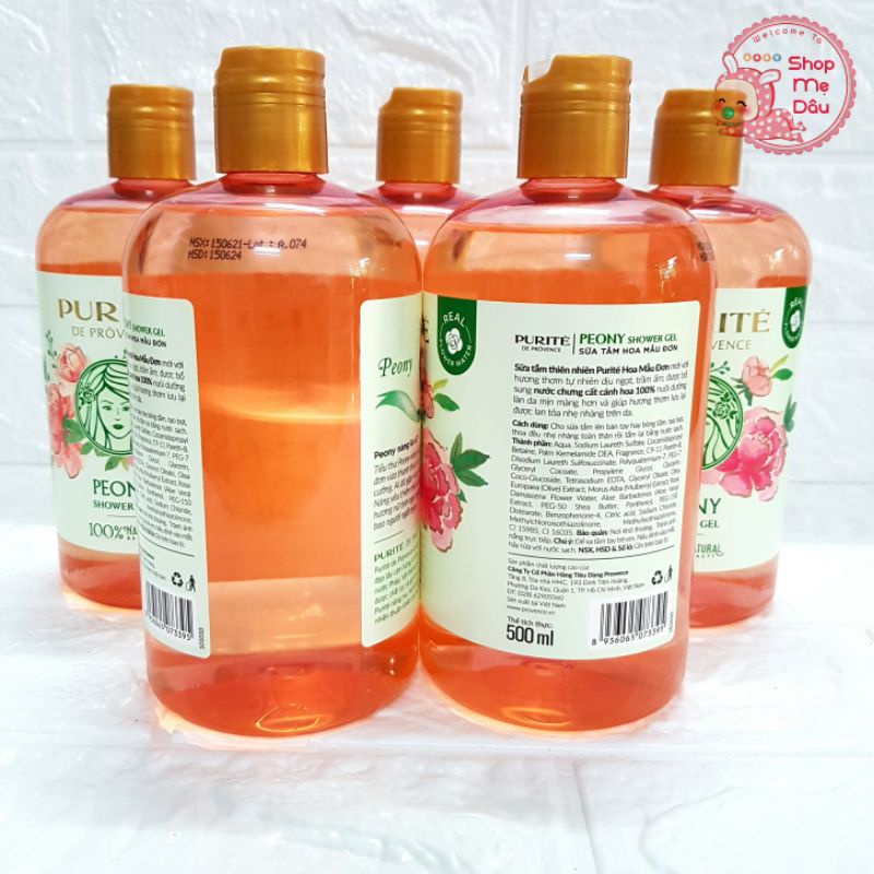 Sữa tắm Thiên Nhiên Purité Hương hoa 500ml