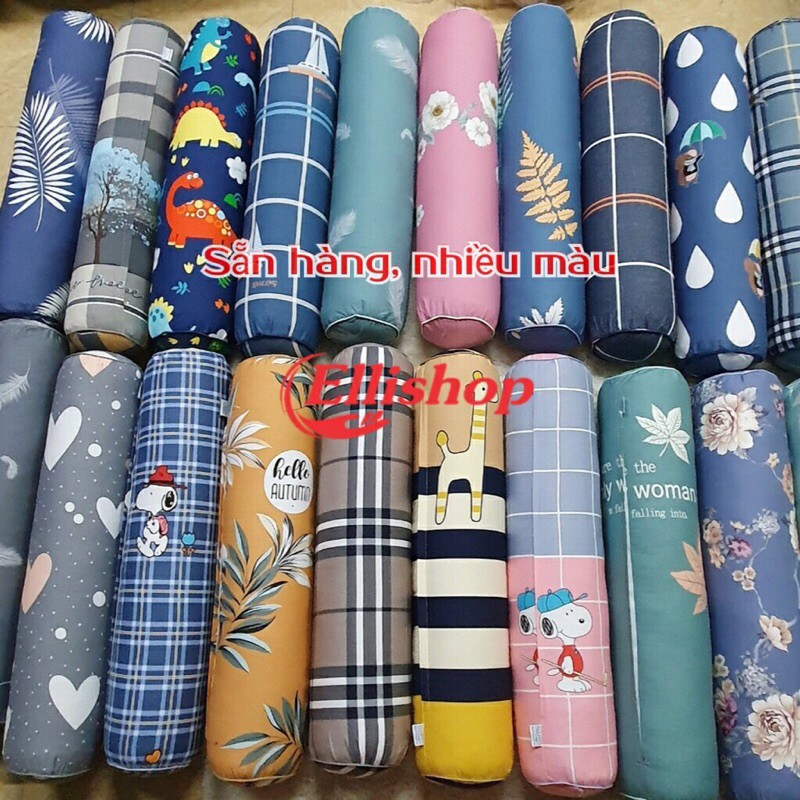 Vỏ Gối Ôm Cotton 100% Loại Đẹp, Vỏ Gối Có Khóa Kéo 30* 95cm, Vải Mềm Mịn, Thoáng Mát