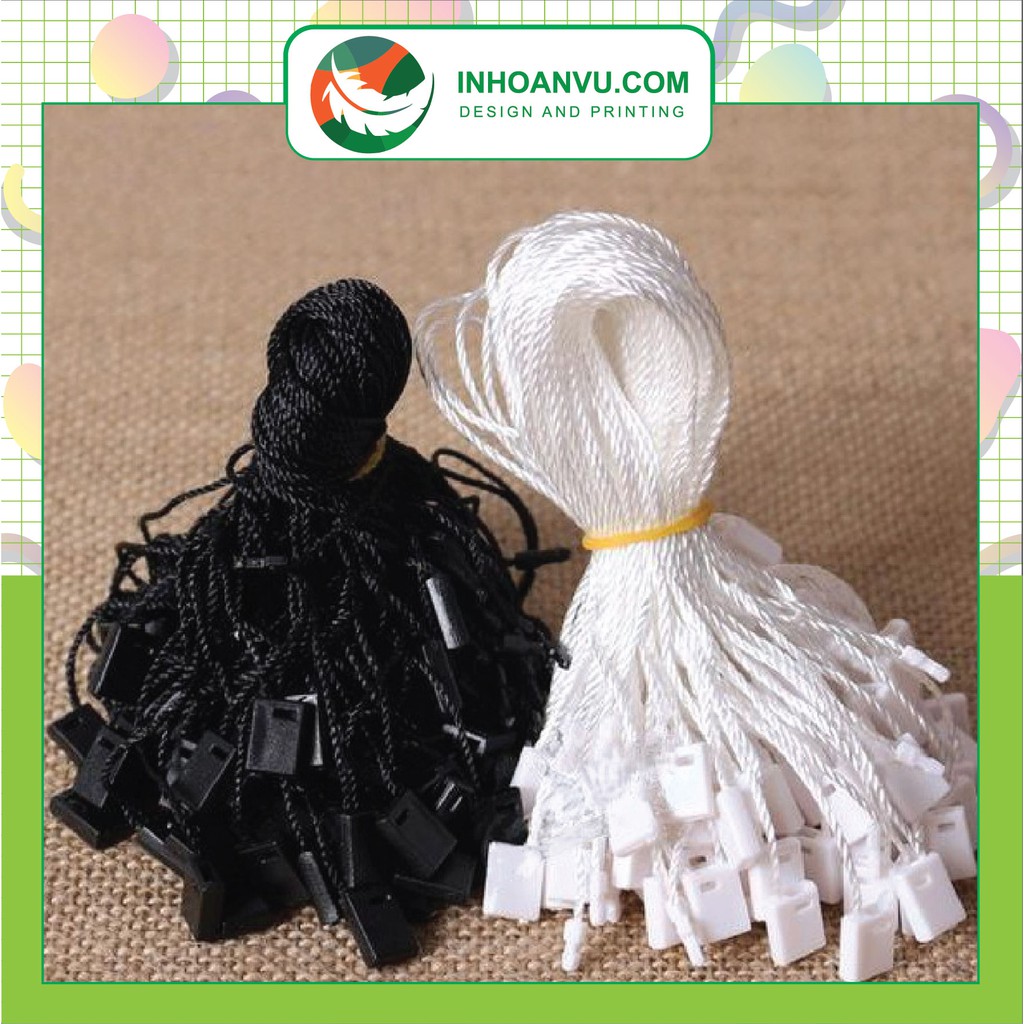 [SALE] DÂY DÙ TREO TAG TREO NHÃN MÁC 1000 SỢI TRẮNG.ĐEN - HÀNG CÓ SẴN