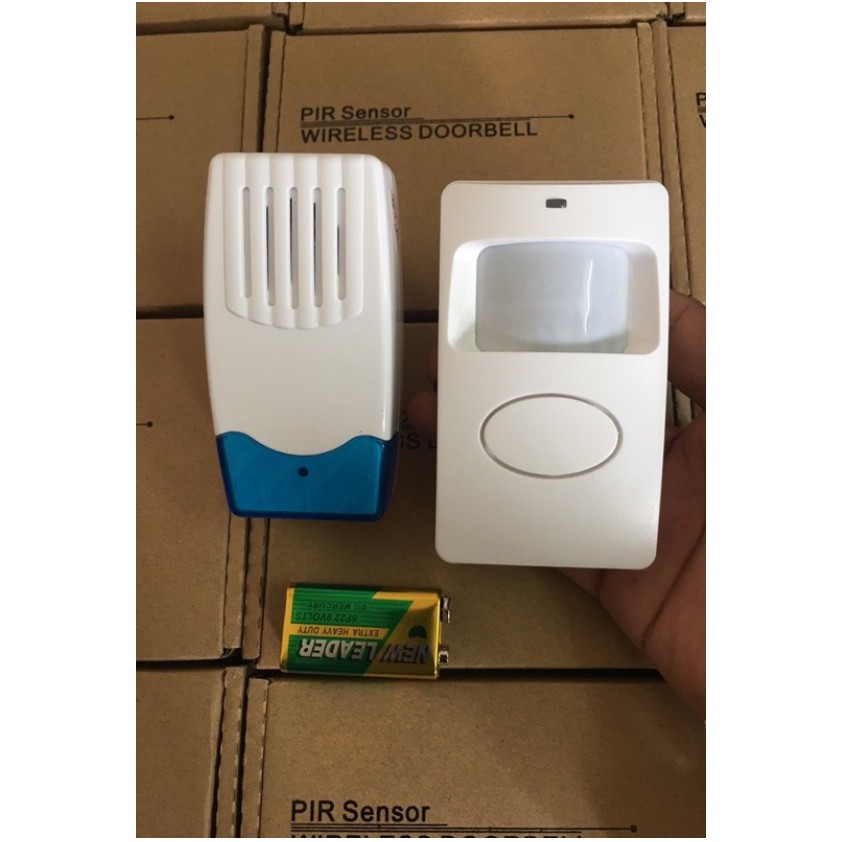 Chuông báo khách cảm biến hồng ngoại, chống trộm AMOS F623-109