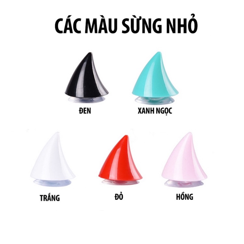 Sừng Nhỏ Gắn Mũ Bảo Hiểm Cực  Xinh Havana Store - Nhiều Màu, Đẹp Độc Lạ Gắn Các Loại Mũ