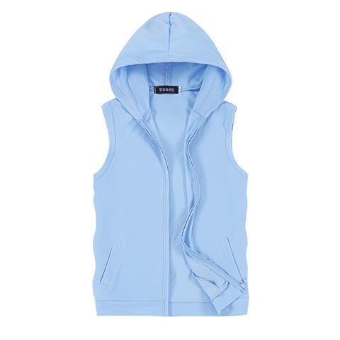 Bán Chạy!F &amp; X Áo Khoác Hoodie Sát Nách Mỏng Có Khóa Kéo Phong Cách Thể Thao Thời Trang Mùa Hè Cho Nam