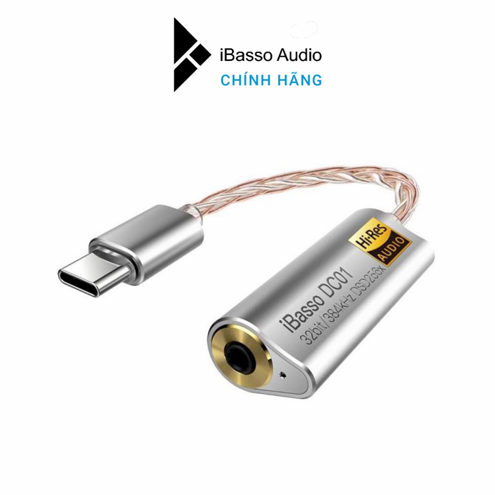 [Mã SKAMPUSHA8 giảm 8% đơn 300K] DAC/AMP di động iBasso DC01 - Hãng chính hãng | Giắc 2.5mm Balanced, DAC AKM4493EQ, Hi-