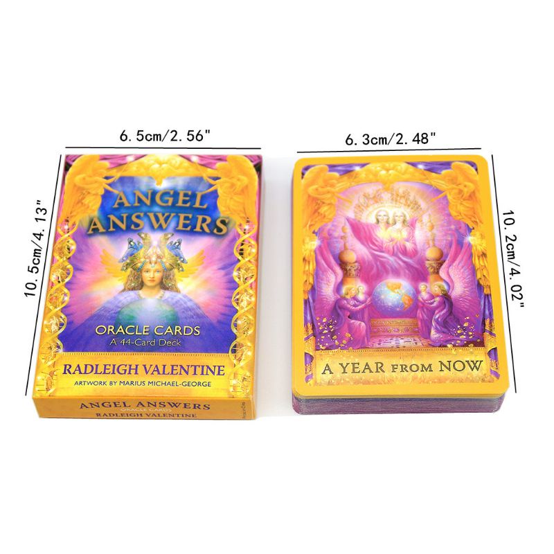 Bộ bài tarot Angel Answers 44 lá tiên tri toàn bộ tiếng anh cho tiệc bạn bè gia đình