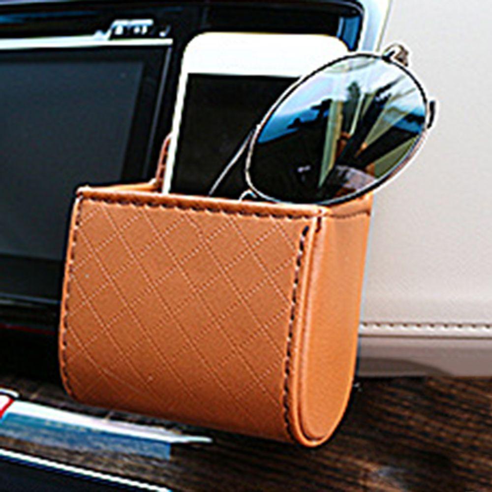 MYRONGVN Túi Da PU Đựng Vật Dụng Tiện Lợi Trên Xe Ô Tô Ốp