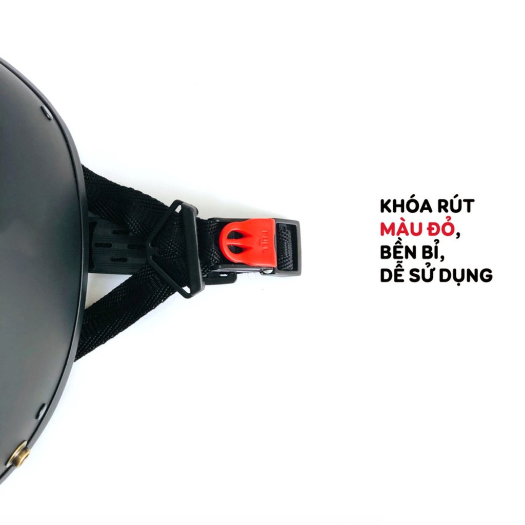 Mũ Bảo Hiểm có kính PGK A33K