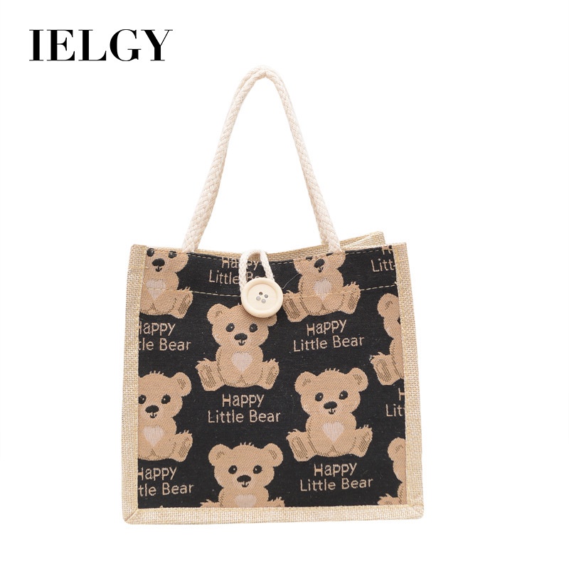 Túi đựng hộp cơm IELGY hình gấu hoạt hình dễ thương nhẹ nhàng