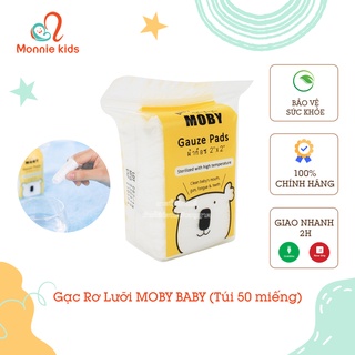 Gạc Rơ Lưỡi MOBY BABY (Túi 50 miếng)