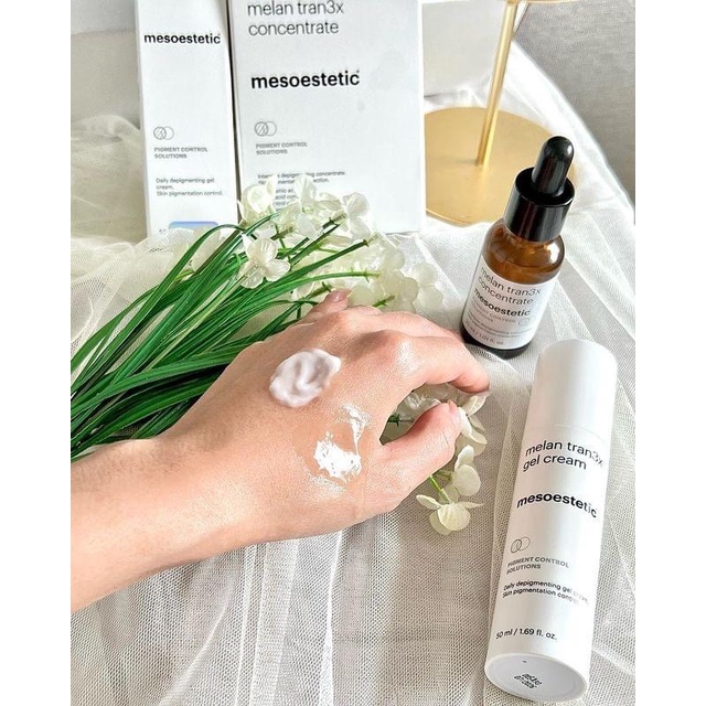 Gel Dưỡng Sáng Da, Giảm Nám Melan Tran3x Mesoestetic