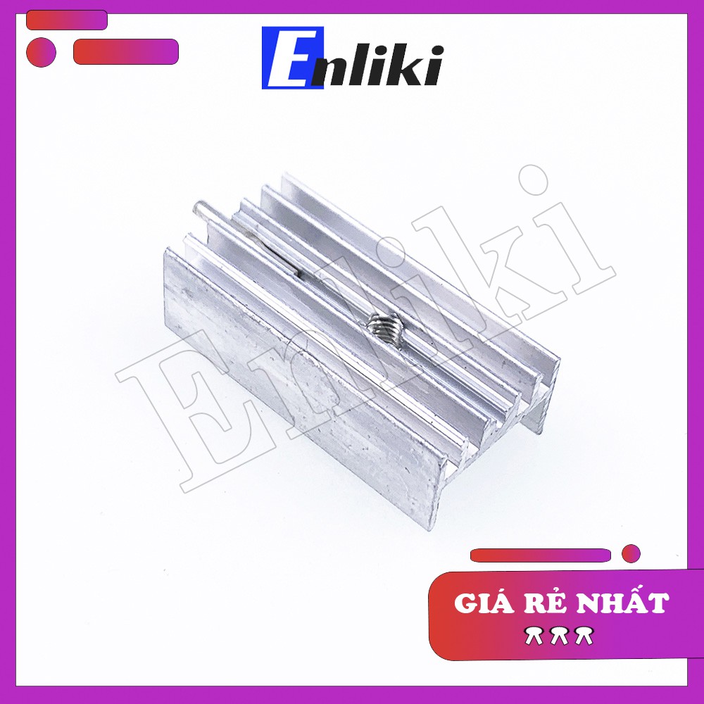 15x10x30mm Tản Nhiệt Nhôm TO220 Trắng