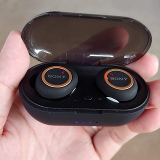 Tai nghe Bluetooth Đen Sony sport TWS-D76 Rất ấm Bass-treble rõ ràng - Bảo Hành 3tháng